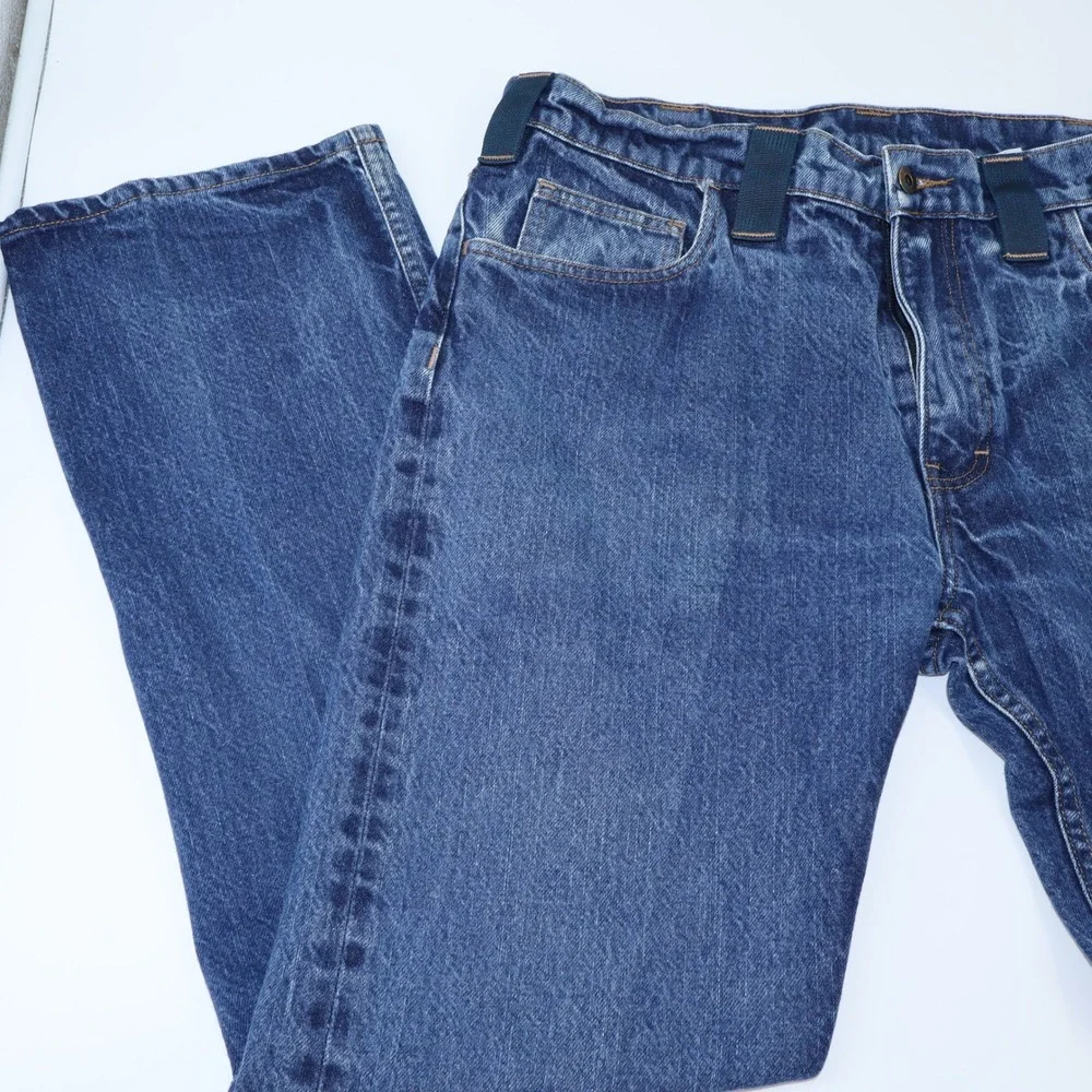 Kitanica Mens Tactical Denim Jeans Made in USA Dark Wash Straight Leg Size 36x30